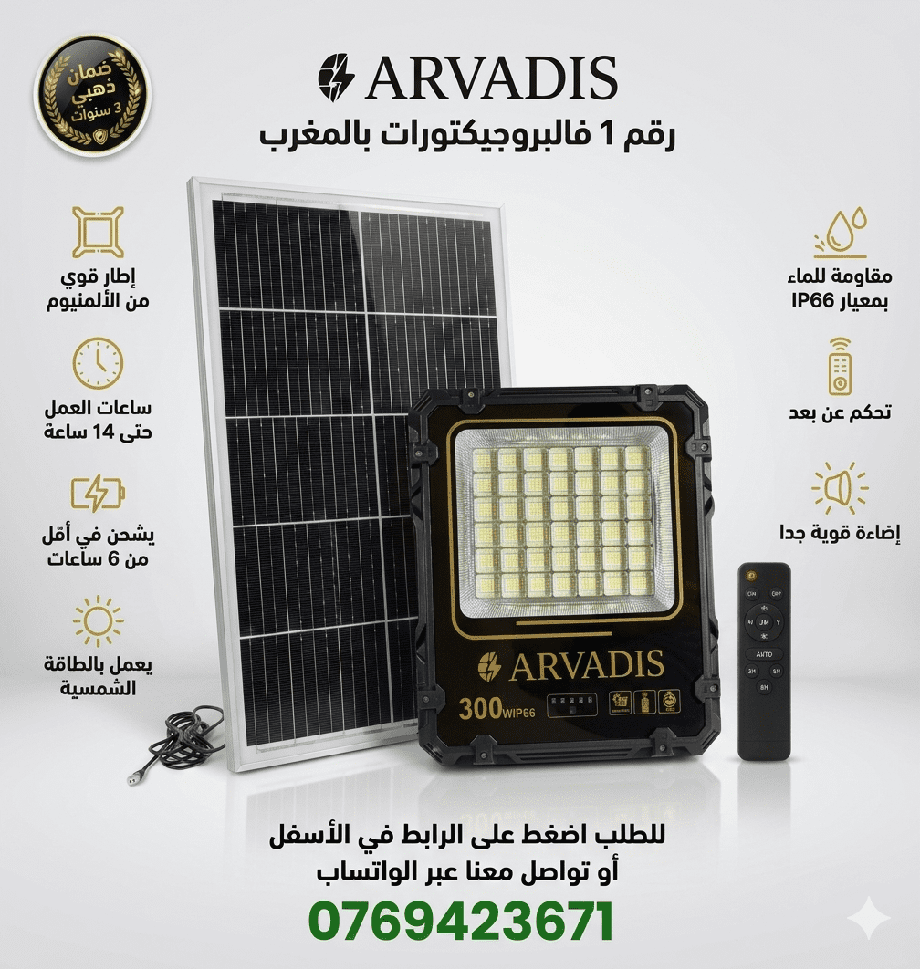 PROJECTEUR SOLAIRE 300W